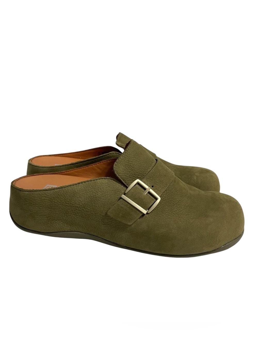 Fit-Flop SHUV BUCKLE-STRAP NUBUCK CLOG size 9